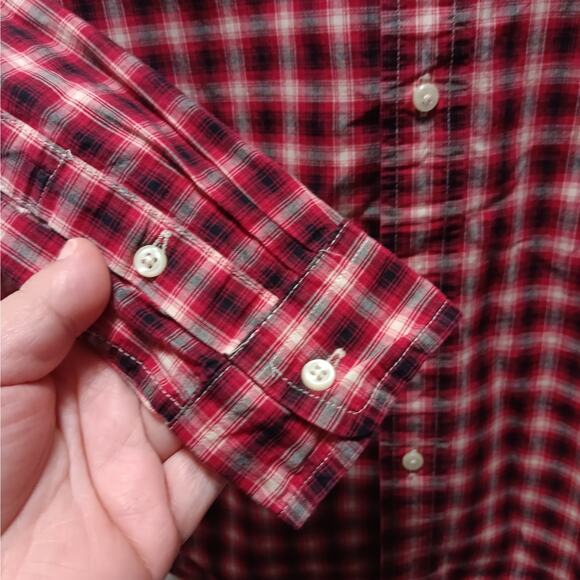 Ralph Lauren Boy 7 Shirt Top Button-up Long Sleeved Plaid - Picture 6 of 6